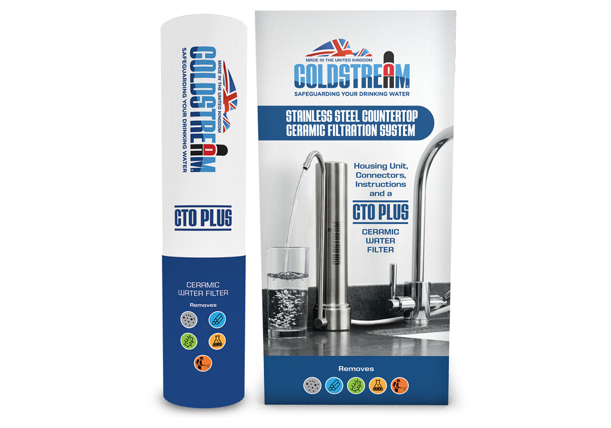 Countertop stainless steel filter. Best filters on the market.UK made.Free next day UK delivery.Carbon neutral. Removes more contaminants